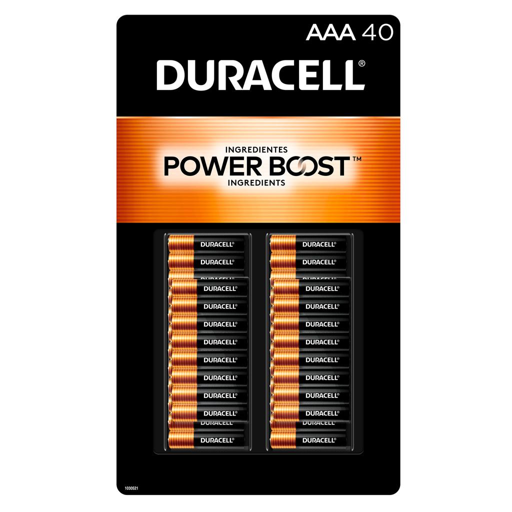 Duracell Baterías Alcalinas AAA | Pack de 40 Unidades | Larga Duración