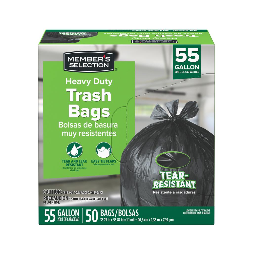 Member's Selection Bolsas para Basura Extra Resistencia | 50 Unidades | 208 L (55 Gal)