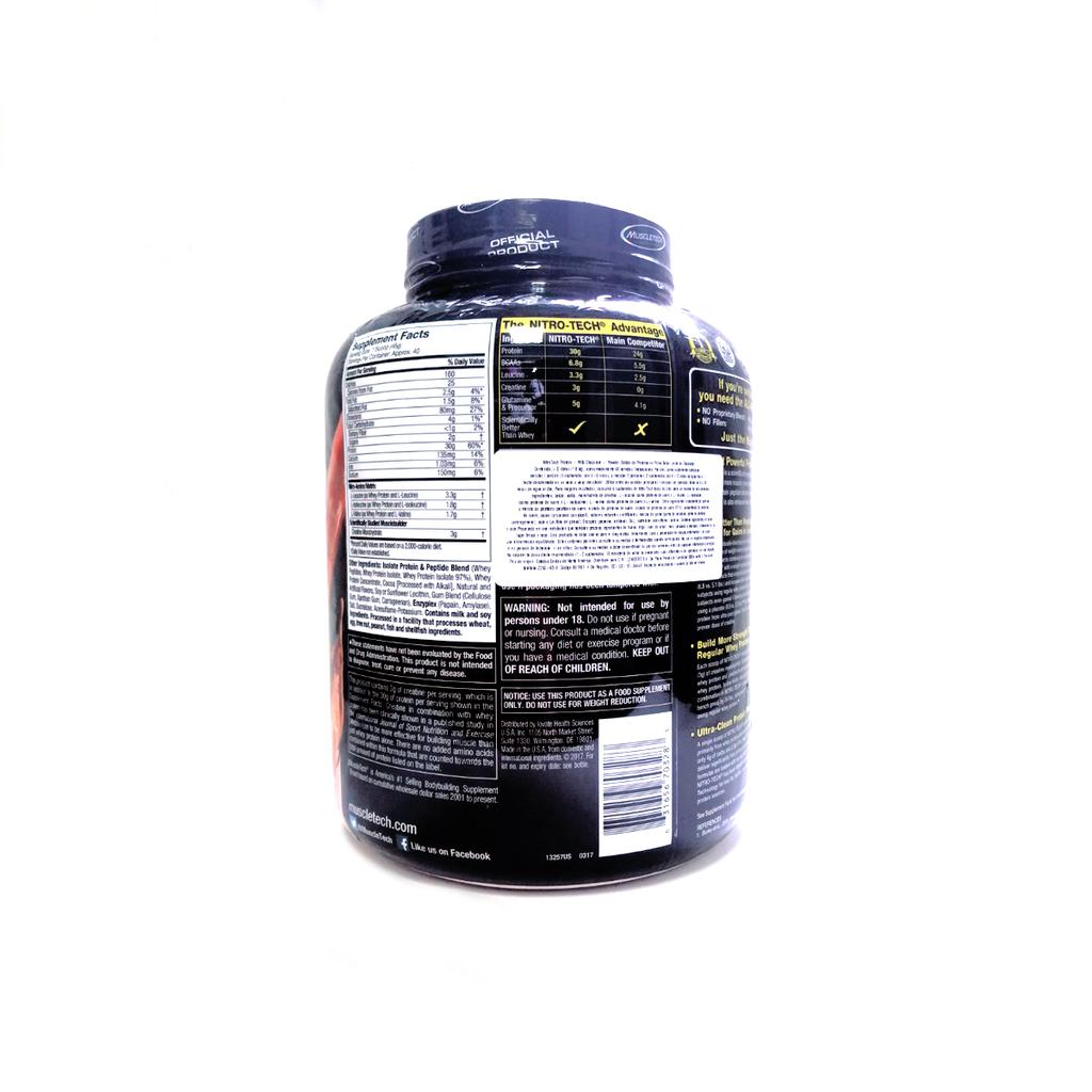 Nitro Tech Proteina En Polvo 1.81 Kg | Suplementos Nutricionales