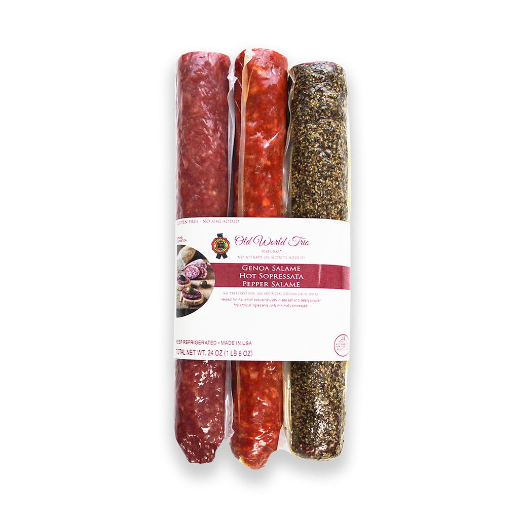 Daniele Trío de Salami | 3 Unidades de 227 g (8 oz) | Selección de Embutidos Gourmet
