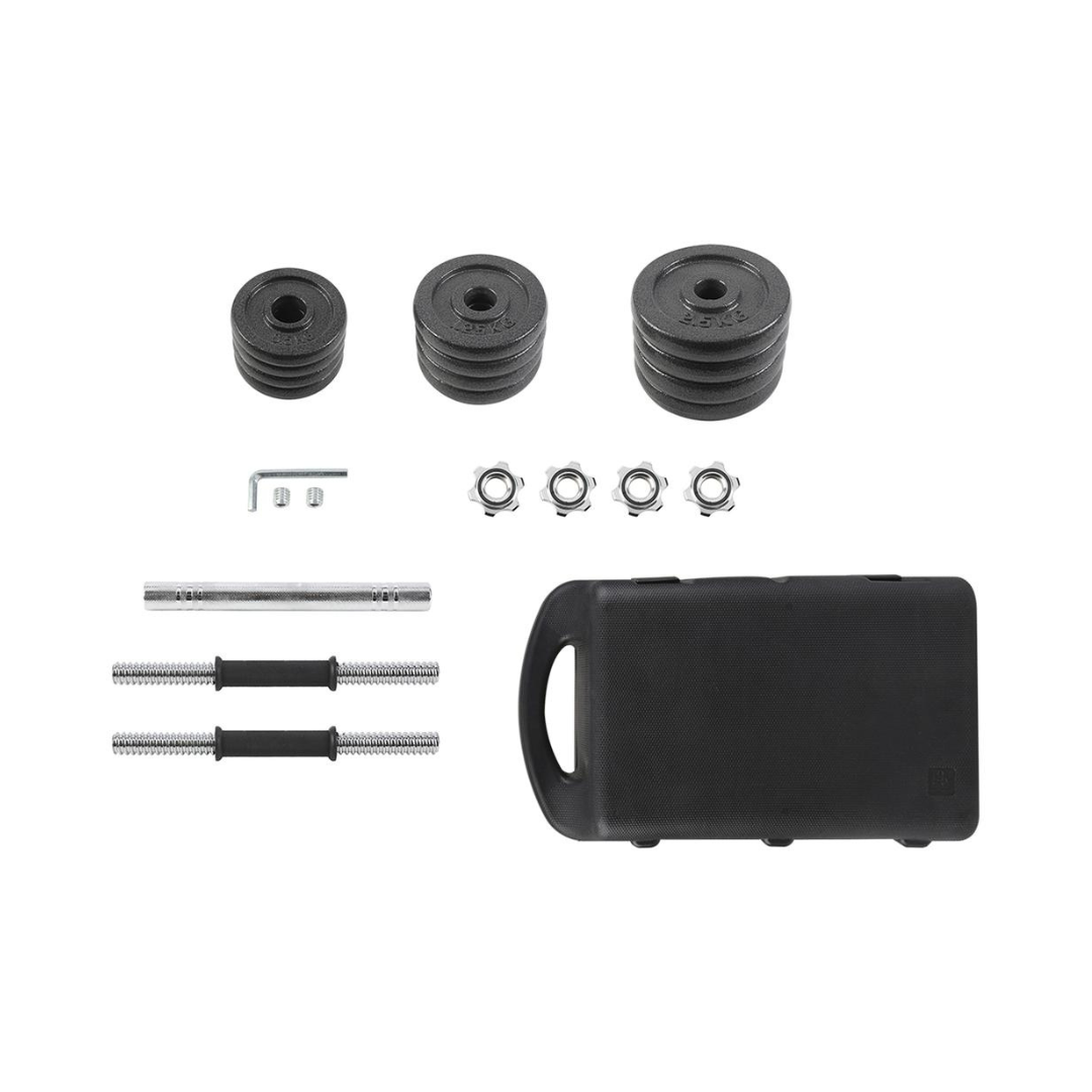 Set de Mancuernas Ajustables Phyzik con Barra | Entrenamiento en Casa