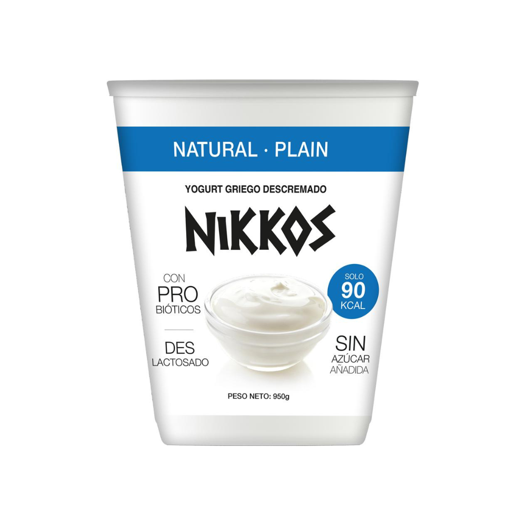 Yogurt Griego Natural Nikkos 950 g | Alto en Proteína
