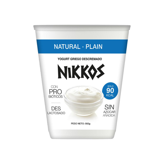 Yogurt Griego Natural Nikkos 950 g | Alto en Proteína