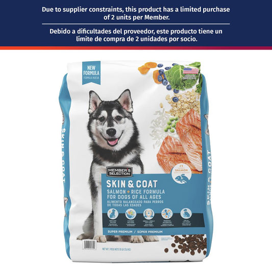 Member's Selection Alimento para Perro Adulto | Fórmula de Salmón y Arroz | 13.6 kg (30 lb)