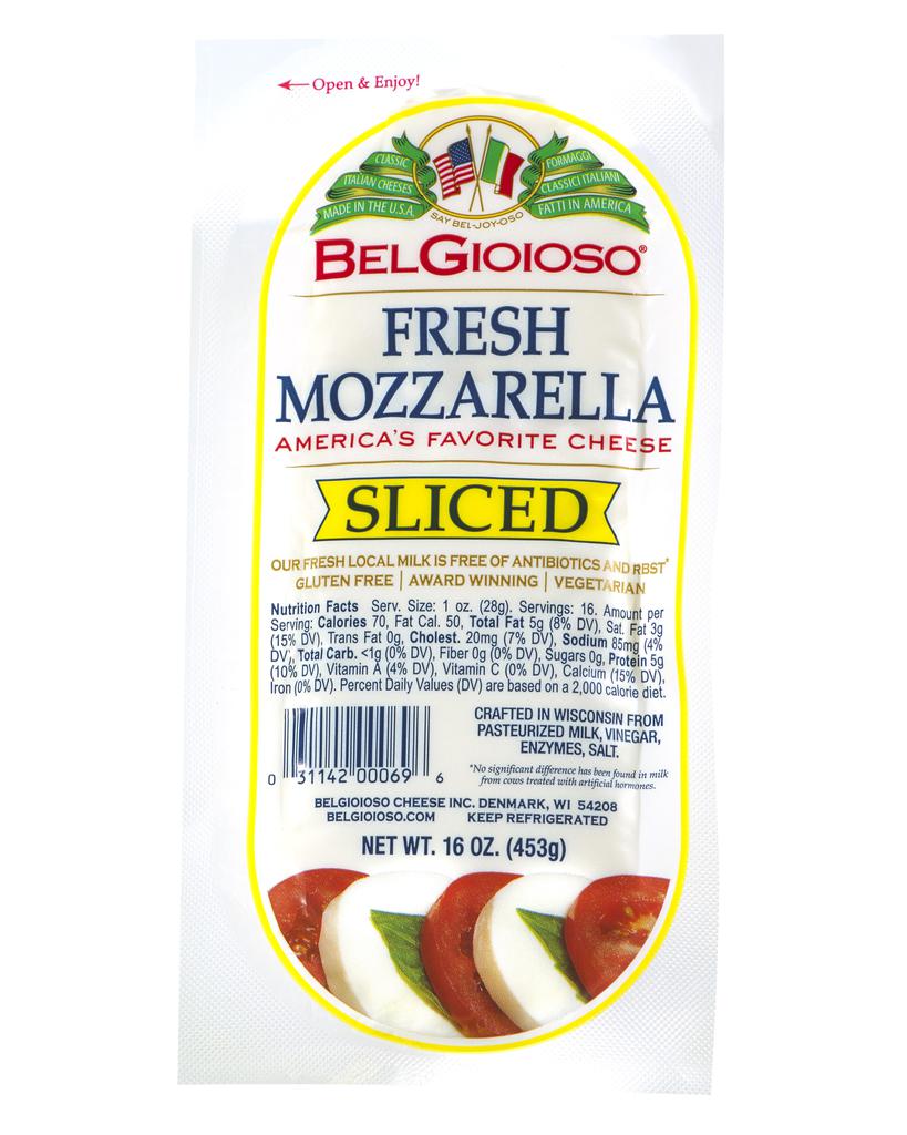 BelGioioso Queso Mozzarella Fresco Rebanado | 453 g (16 oz)