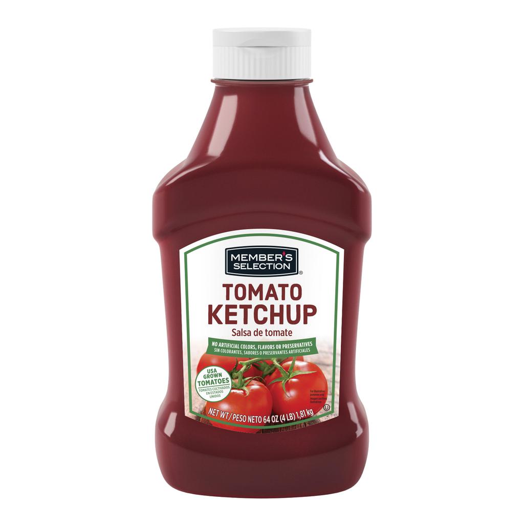 Member's Selection Ketchup de Tomate | Botella de 1.81 kg (64 oz) | Sabor Clásico