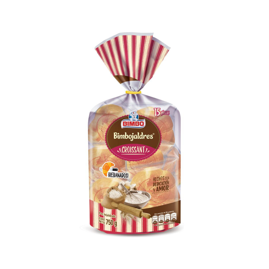 Bimbo Croissants Rebanados – 15 Unidades (50 g c/u)