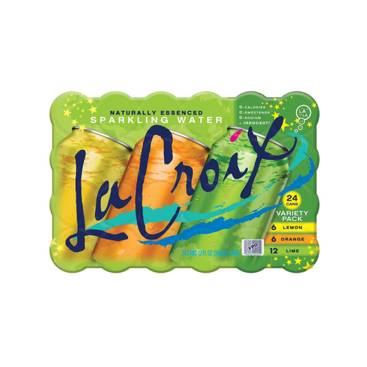 Agua Mineral con Gas LaCroix Surtida (24 unidades × 335 ml / 12 oz)
