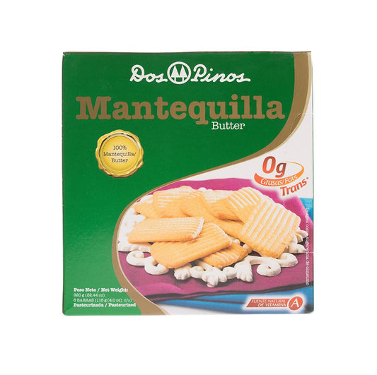 Dos Pinos Mantequilla Pasteurizada | 8 Unidades de 115 g (4 oz)