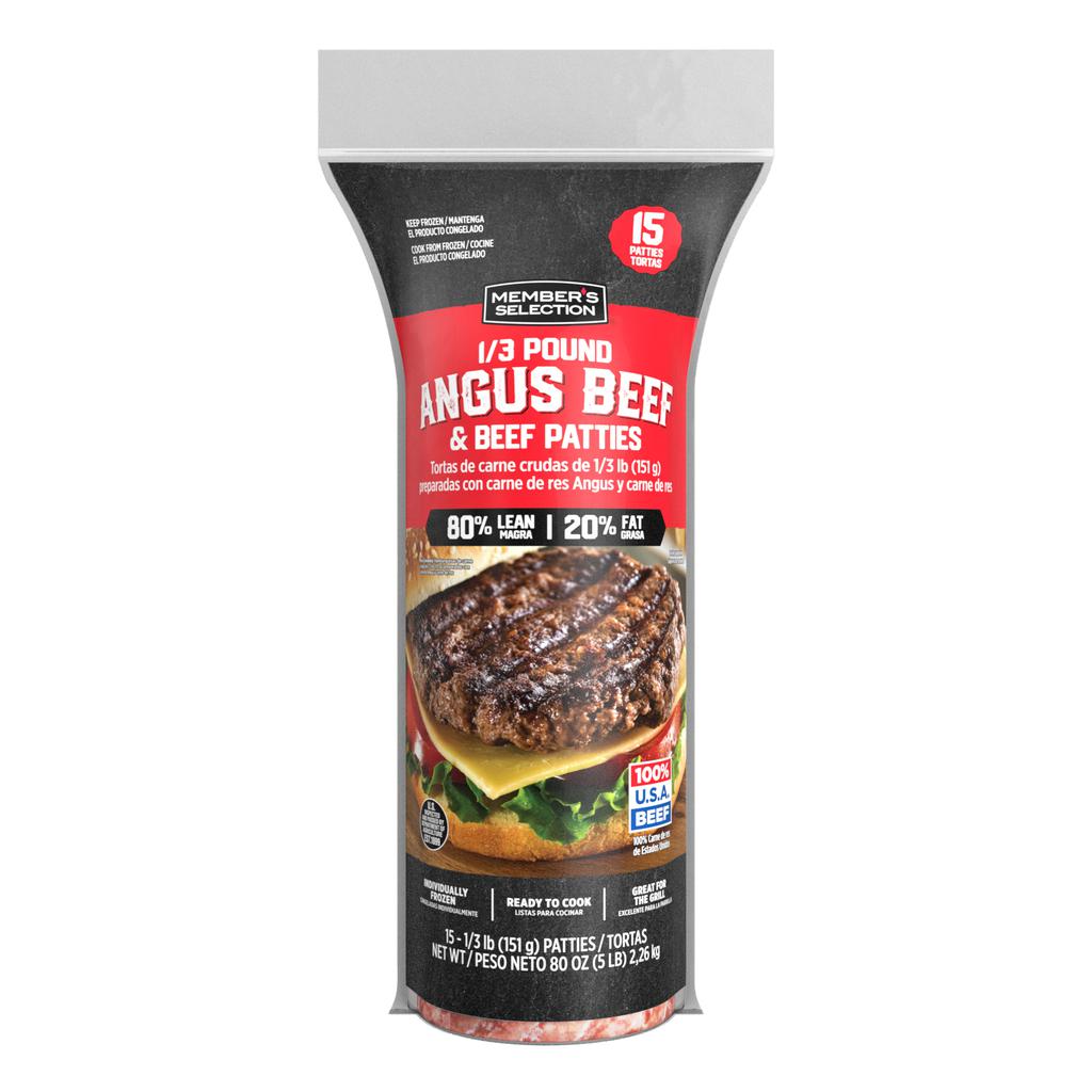 Member's Selection Hamburguesas de Carne Angus | 15 Unidades de 151 g (5.3 oz) c/u