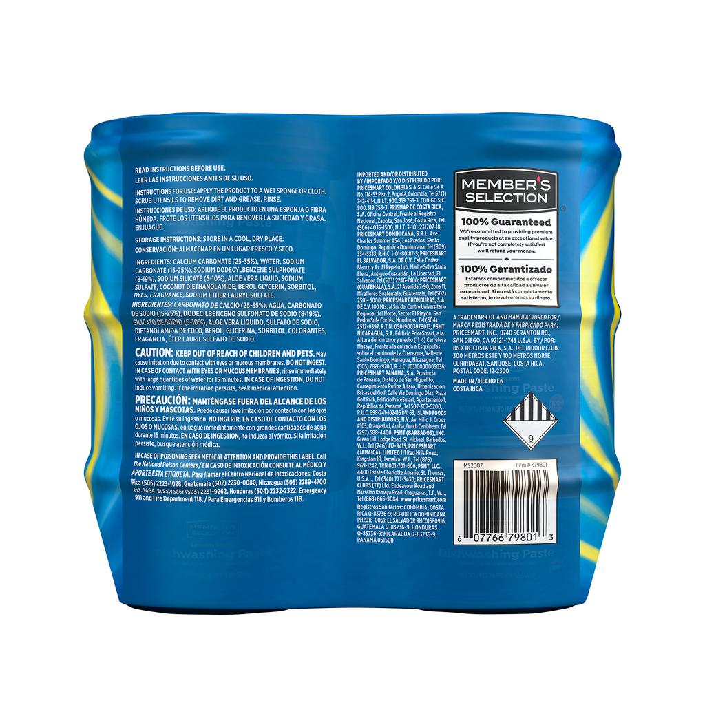 Member's Selection Lavaplatos en Crema Sabor Limón | 6 Unidades de 500 g